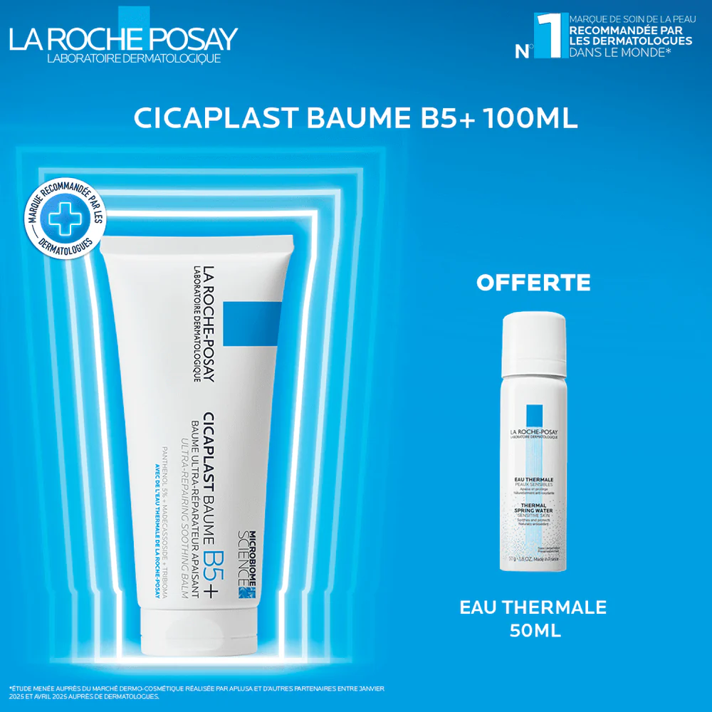 LA ROCHE-POSAY CICAPLAST BAUME B5 – 100 ML = EAU THERMALE 50ML OFFERT