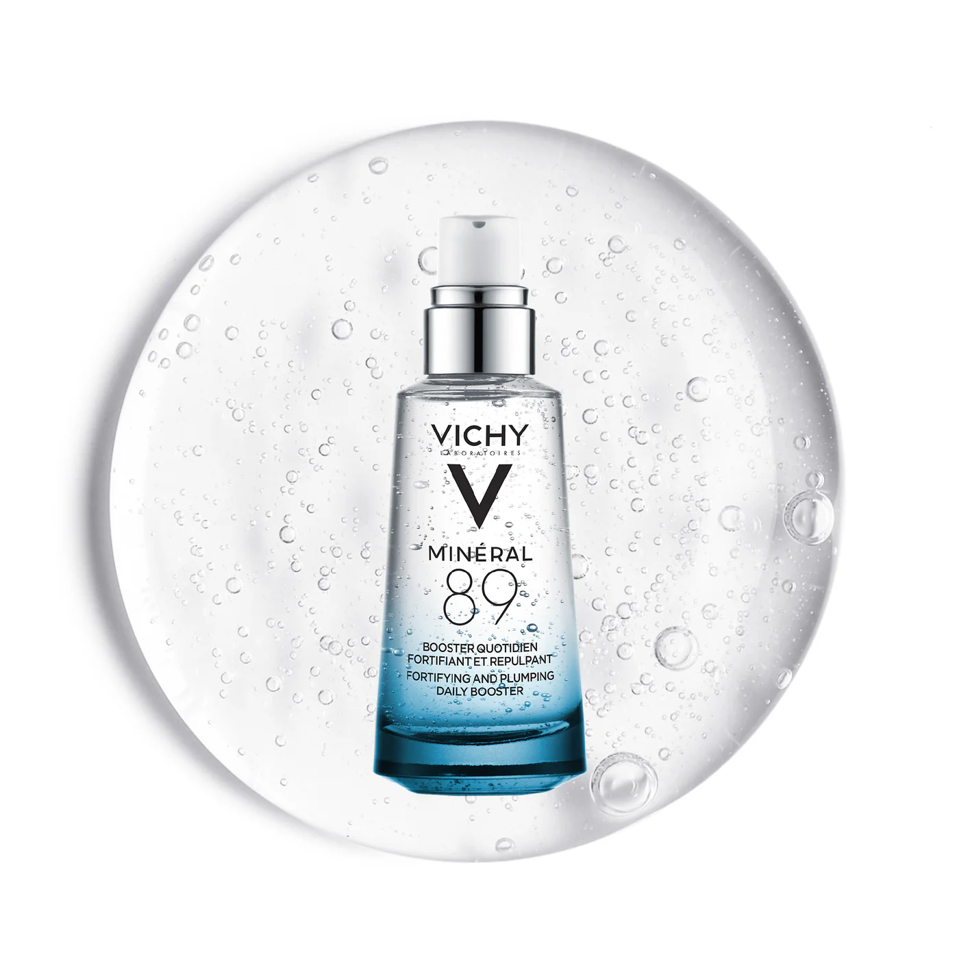 VICHY MINÉRAL 89 SÉRUM BOOSTER HYDRATANT FORTIFIANT ET REPULPANT 50 ML = MINÉRAL 89 15ML + BANDEAU SKINCARE OFFERTS – Image 2