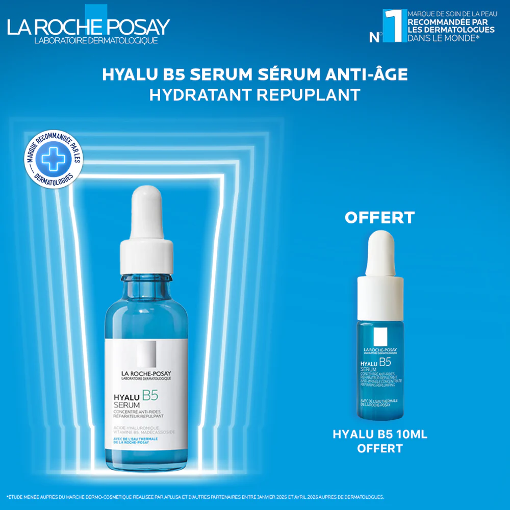LA ROCHE POSAY HYALU B5 SÉRUM 30 ML = HYALU B5 10ML OFFERT