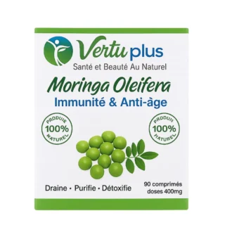 VERTUPLUS MORINGA OLEIFERA IMMUNITE ET ANTI AGE 90 COMPRIMES