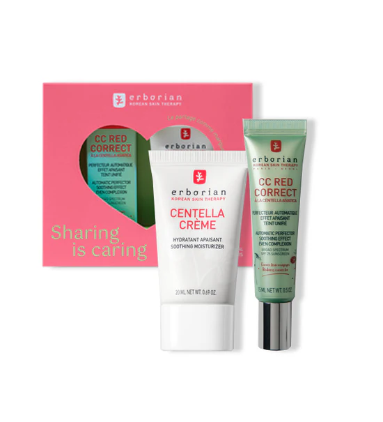 ERBORIAN COFFRET CC RED CORRECT SPF 25 & CENTELLA CRÈME 20ML
